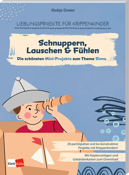 Kinderbuch, Schnuppern, Lauschen, Fühlen, Kartonbox