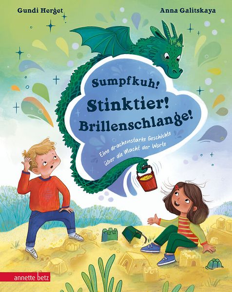 Drache, Brille, Sand, Kinder, Buchcover