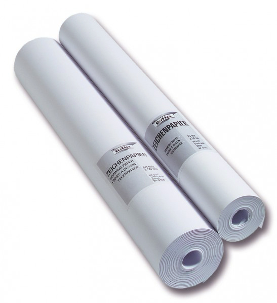 FOLIA Zeichenpapierrolle 80 g,  50 cm x 25 m