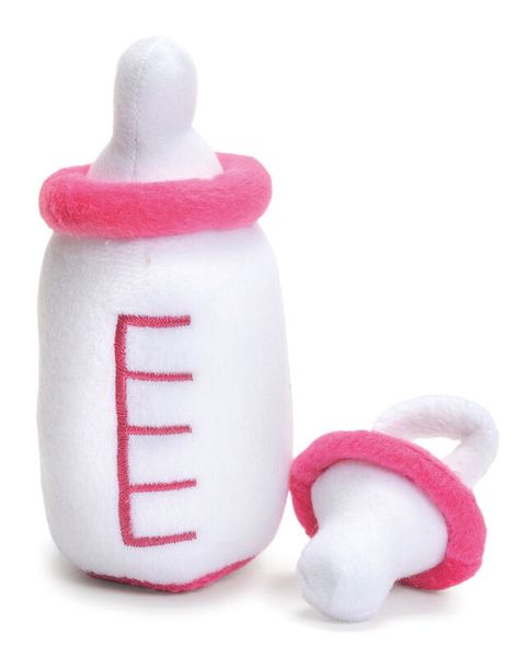 Babyflasche, Plushie, Nachtisch?, kuscheltier, rosa ring