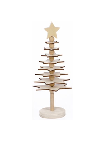 Holzaufsteller Sternenbäumchen,  1 Stück (SONDERANGEBOT)