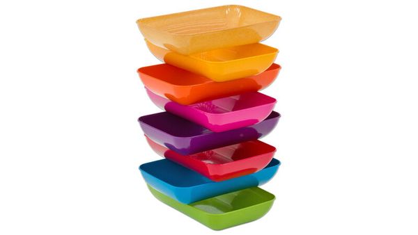 BETZOLD treeNside Materialschalen, klein (2,6 x 18 x 12 cm), 6er-Set