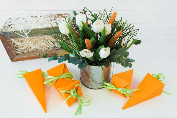 6 Möhrenkisten, Bastelset 6 Möhrenkisten, Bastelset