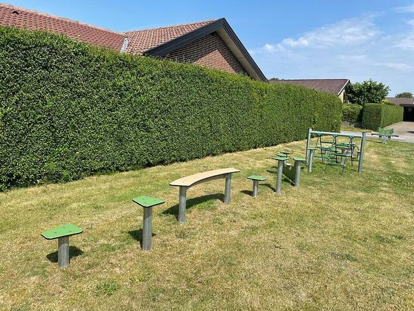 Hindernisparcours, gerade