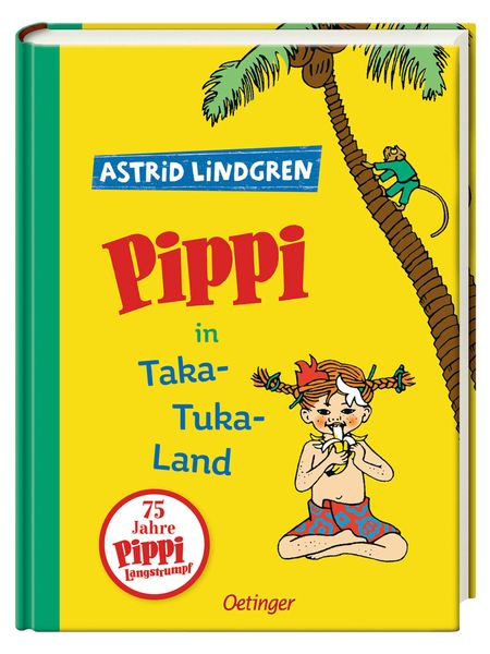 Pippi Langstrumpf, Kinderbuch, Gelb, Illustration, Taka-Tuka-Land