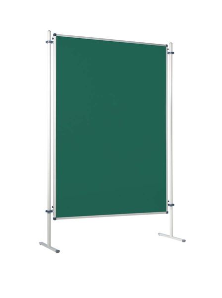 Ausstellungstafel mit grüner Stahloberfläche, 150x120 cm