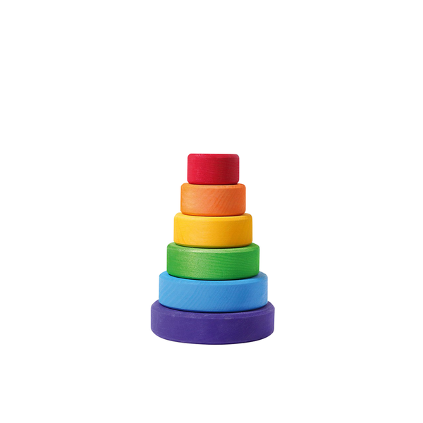 Holzringe, Stapelring, Stapelwürfel, Kinder Spielzeug, Farbenstapel
