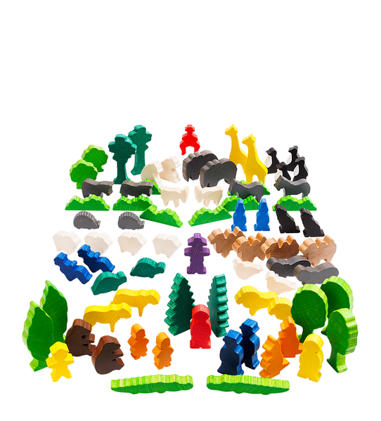 DUSYMA Themenset Zootiere, 76-teiliges Set