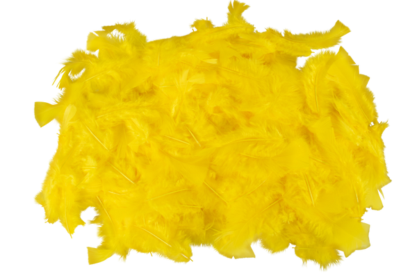 Gelbe Federn, 50 g, 250 Stück 