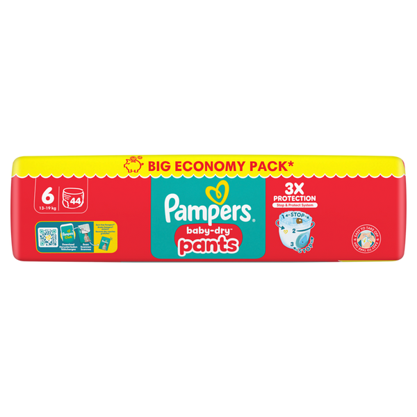 PAMPERS Baby Dry Pants Gr. 6, Extra Large 13-19 kg, (verschiedene Verpackungsgrößen)
