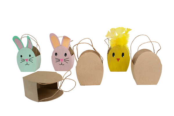 Ei-förmige Tasche aus Karton, 6 Stück Ei-förmige Tasche aus Karton, 6 Stück