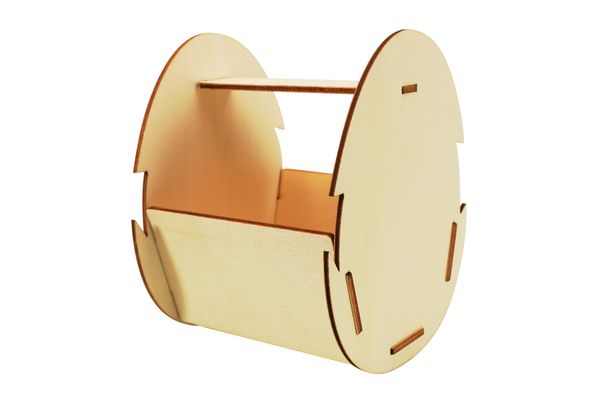 Osterkorb zum Stecken aus Holz, 1 Stück (SONDERANGEBOT)