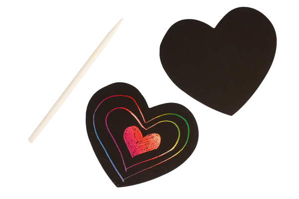 k chalkboard, Herz, Herzaufkleber, Schwarz, Stift