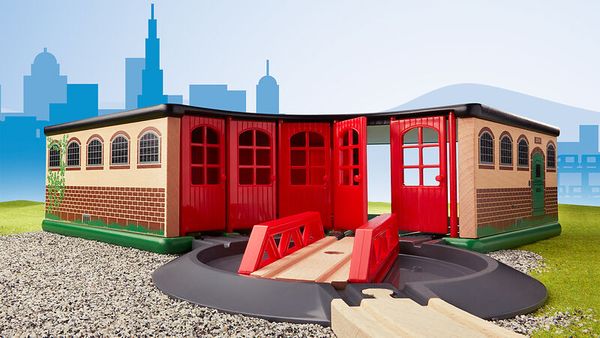 BRIO Großer Ringlokschuppen, 2 Teile, ab 3 Jahre BRIO Großer Ringlokschuppen, 2 Teile, ab 3 Jahre