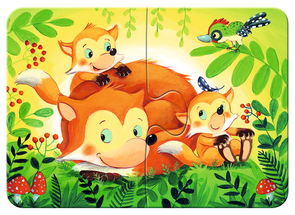 RAVENSBURGER my first puzzles: Kleine Tierfamilien, Kinderpuzzles mit bis zu 8 Teilen, ab 2 Jahre
