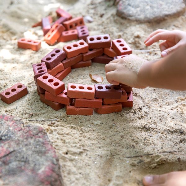 Kleine Ziegelsteine, 60 Stück, ab 3 Jahre (SONDERANGEBOT)