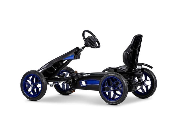 Go-Kart, Kinderkart, Stromlinienform, Blau, Räder