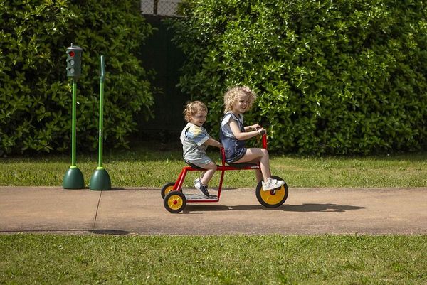 Kinderfahrrad, Dreirad, Rot, Gelb, Kinder