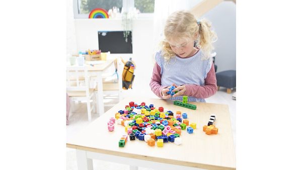 Steckwürfel, 100 Stück, Farbe wählbar