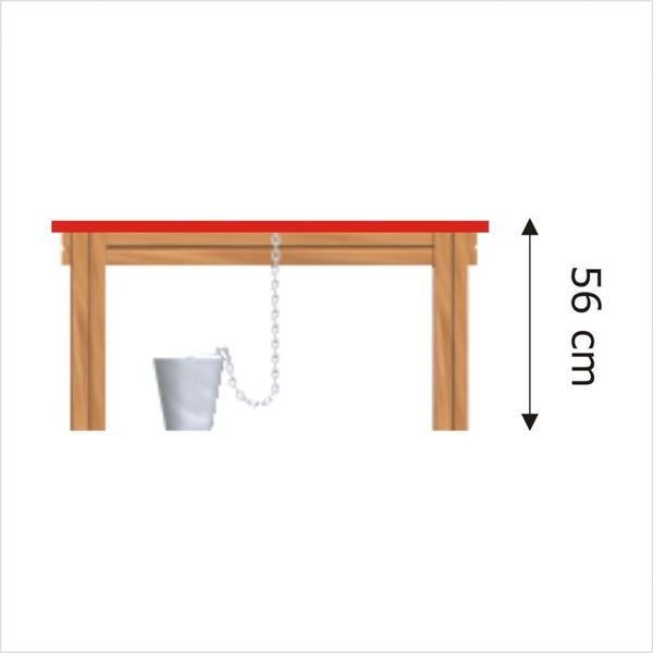 tisch, holz, kettenspanne, bucket, holzstuhl