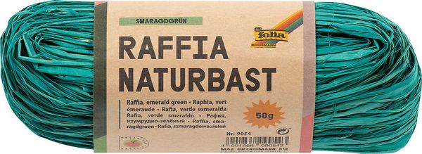 FOLIA Bastelbast, 50 g Bund in einer Farbe (wählbar)