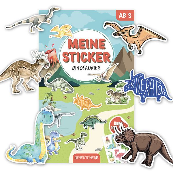 Stickerblock Dinosaurier 80 Sticker