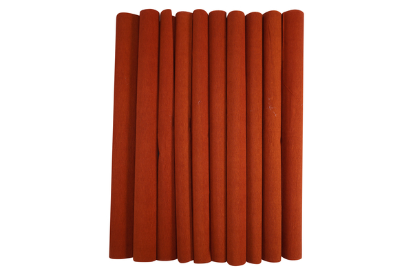 ELVIRAS Bastelkrepp Einzelfarbe 50 x 250 cm, 10 Rollen (Farbe wählbar)