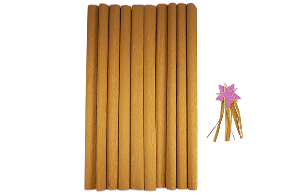 ELVIRAS Bastelkrepp Einzelfarbe 50 x 250 cm, 10 Rollen (Farbe wählbar)