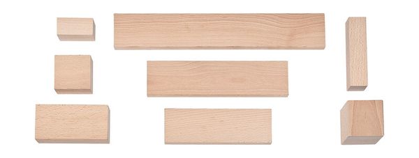 Holzblock, Holzleisten, Holzstücke, Bauholz, Holzbauteile