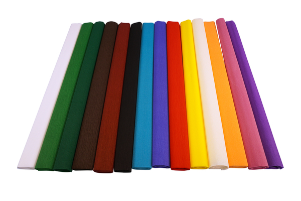 Werola Aquarola Krepppapier, 50x250cm, 10 Rollen, farbfest (Farbe wählbar) (SONDERANGEBOT)
