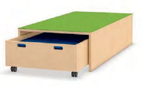 Schublade, Rollcontainer, Holz, Kastenschublade, Unterbett