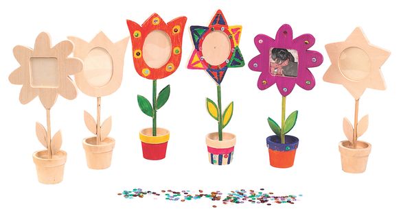 Blumen Bilderrahmen Bastelset, 12 Stück