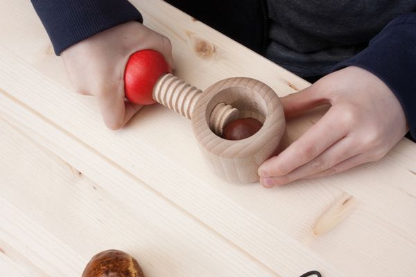 Kastanienhalter mit 2 Bohrern & 190 Zahnstochern Kastanienhalter mit 2 Bohrern & 190 Zahnstochern