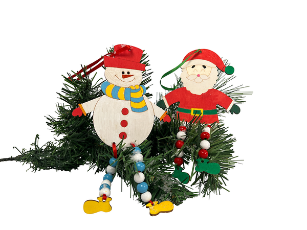 Schlenkerfiguren Weihnachten, 6 Stück Schlenkerfiguren Weihnachten, 6 Stück