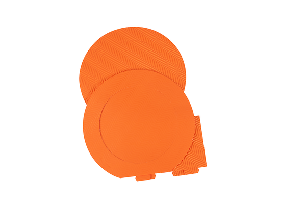 Laternen-Rohlinge, rund, aus 3D-Colorwellpappe, 10 Stück, Farbe wählbar