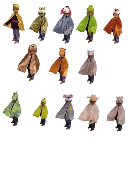 Cape, Kinder Cape, Tierkappe, Umhang, bunte Capes