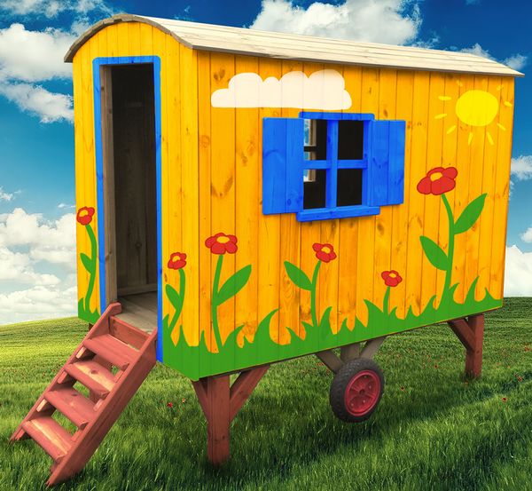 Bauwagen aus Massivholz  Bauwagen aus Massivholz