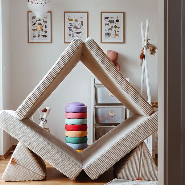 FUNZY Spielsofa, Cord, Sitzhöhe 21 cm, Farbe wählbar
