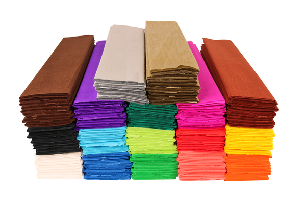 ELVIRAS Krepppapier Komplett-Set, 158 Rollen, verschiedene Farben