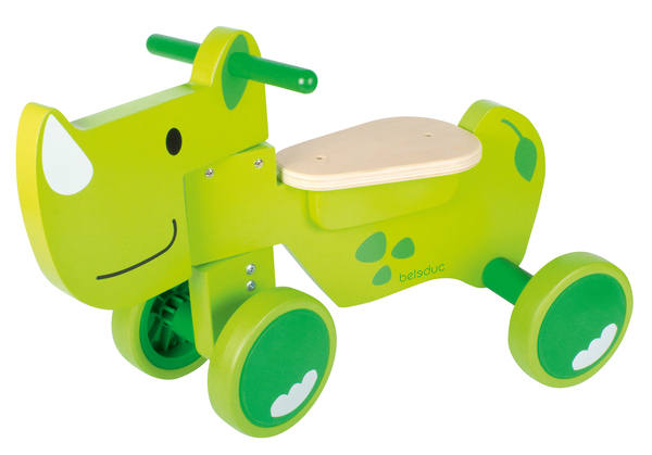 Kinderfahrzeug, Holzspielzeug, Pferd, Dreirad, grün