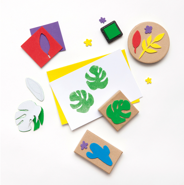 FOLIA Moosgummi selbstklebend Basic, 20 x 29 cm, 7 Bogen