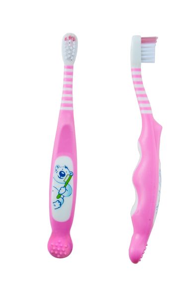 Kinderlernzahnbürste 0-3 Jahre, extra weich, 20 Stück (10x pink, 10x blau) Kinderlernzahnbürste 0-3 Jahre, extra weich, 20 Stück (10x pink, 10x blau)