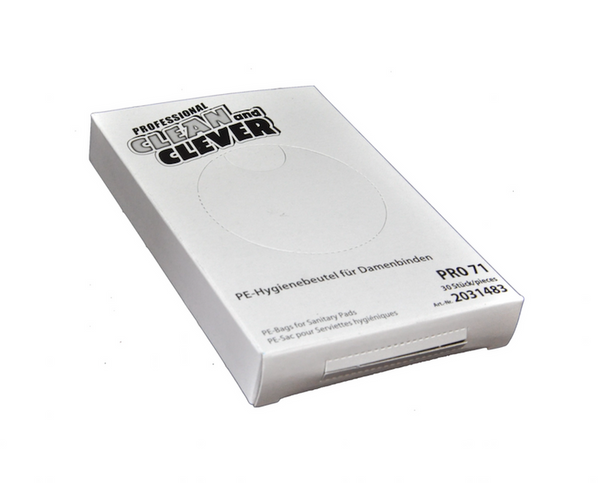 Hygiene-Beutel, Damenbindung, PE-Beutel, Verpackung, Box