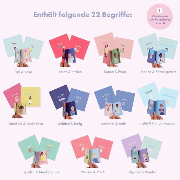 talking hands - Daumenkinos für Gebärden, verschiedene Starter-Sets