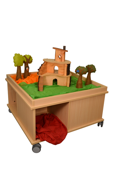 Puppen-Baumhaus klein (LxBxH): 38 x 38 x 40 cm), montiert
