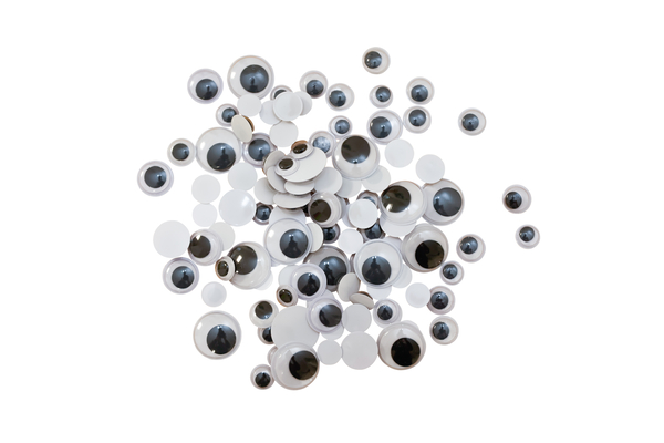 Wackelaugensortiment, 4 Designs, 9,5 - 19 mm, 500 Stück Wackelaugensortiment, 4 Designs, 9,5 - 19 mm, 500 Stück