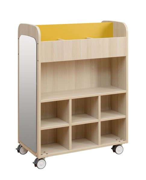 Küche, Regal, Rollwagen, Holz, Fächer