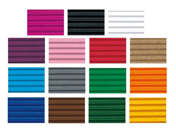 FOLIA Wellpappe, 50x70 cm, 10 Bogen in einer Farbe (wählbar)