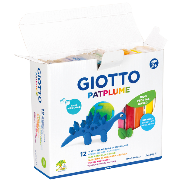 GIOTTO Patplume Modelliermasse, 12 x 350g, farbig sortiert GIOTTO Patplume Modelliermasse, 12 x 350g, farbig sortiert