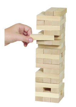 GOKI Geschicklichkeitsspiel Wackelturm, 51 Teile, ab 4 Jahre